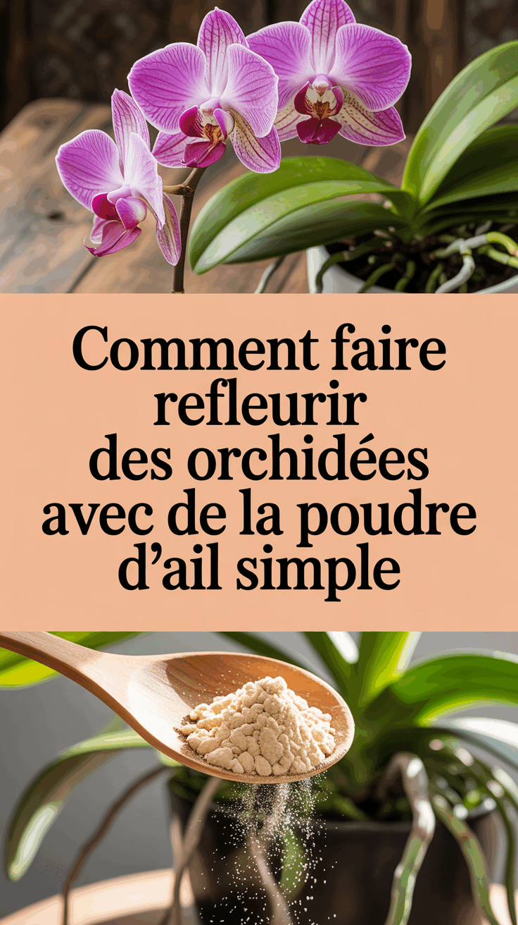 Comment Faire Refleurir des Orchidées avec de la Poudre d&rsquo;Ail Simple