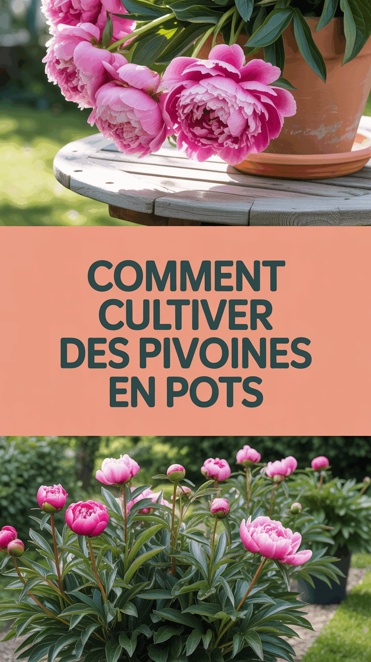 Comment cultiver des pivoines en pots