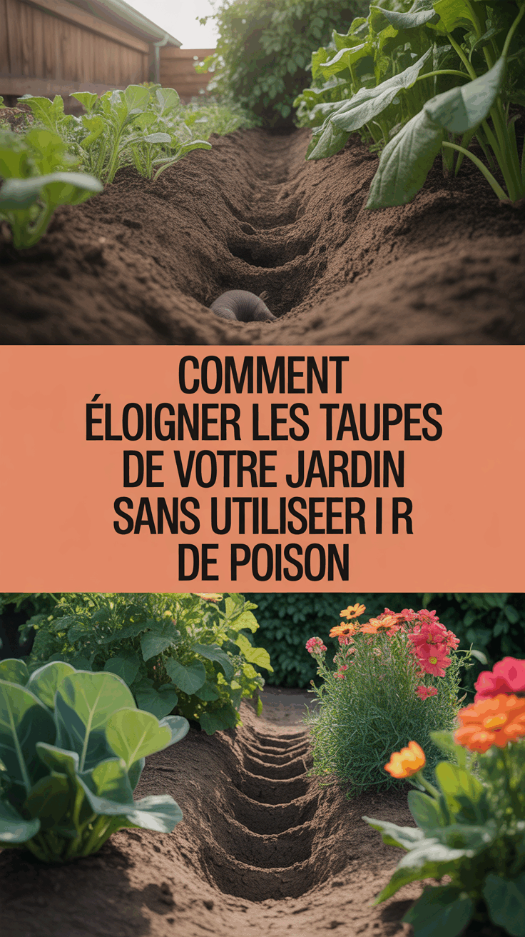 Comment éloigner les taupes de votre jardin sans utiliser de poison