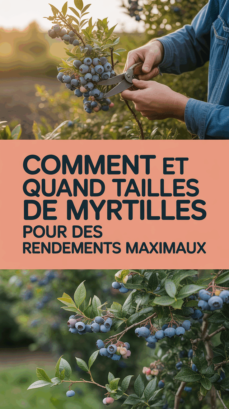 Comment et quand tailler les plants de myrtilles pour des rendements maximaux