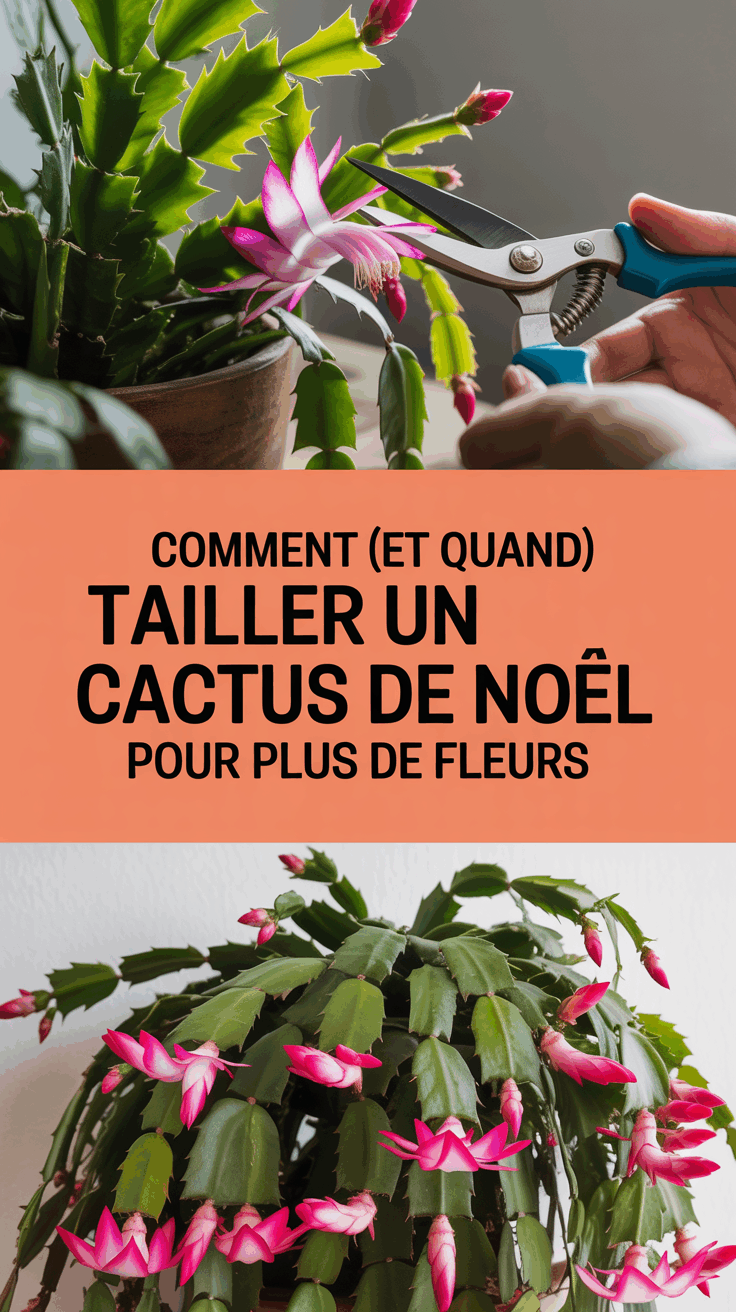 Comment (et quand) tailler un cactus de Noël pour plus de fleurs