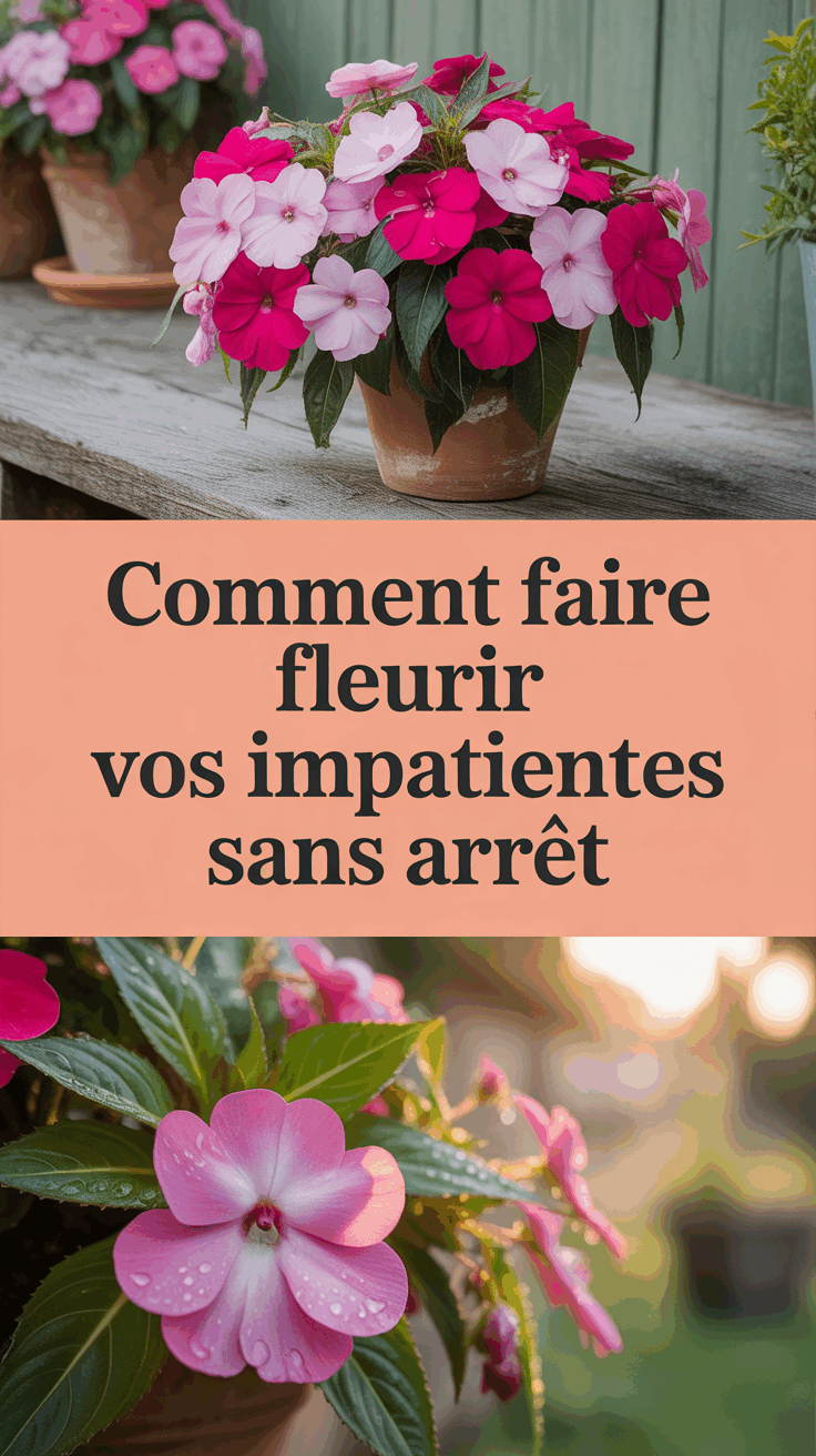 Comment faire fleurir vos impatientes sans arrêt