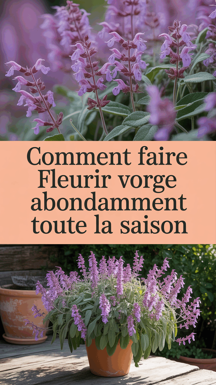 Comment faire fleurir votre sauge abondamment toute la saison