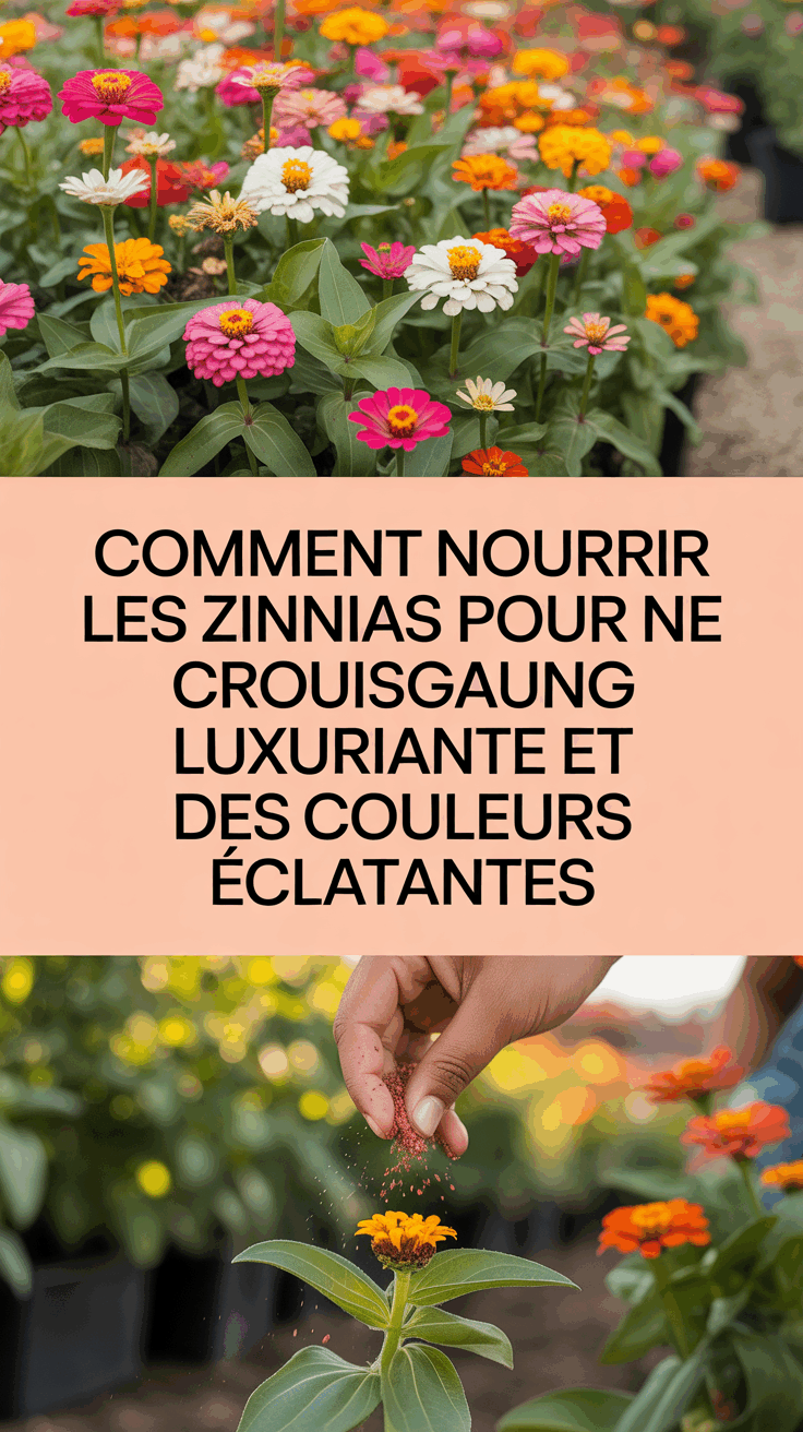 Comment nourrir les zinnias pour une croissance luxuriante et des couleurs éclatantes