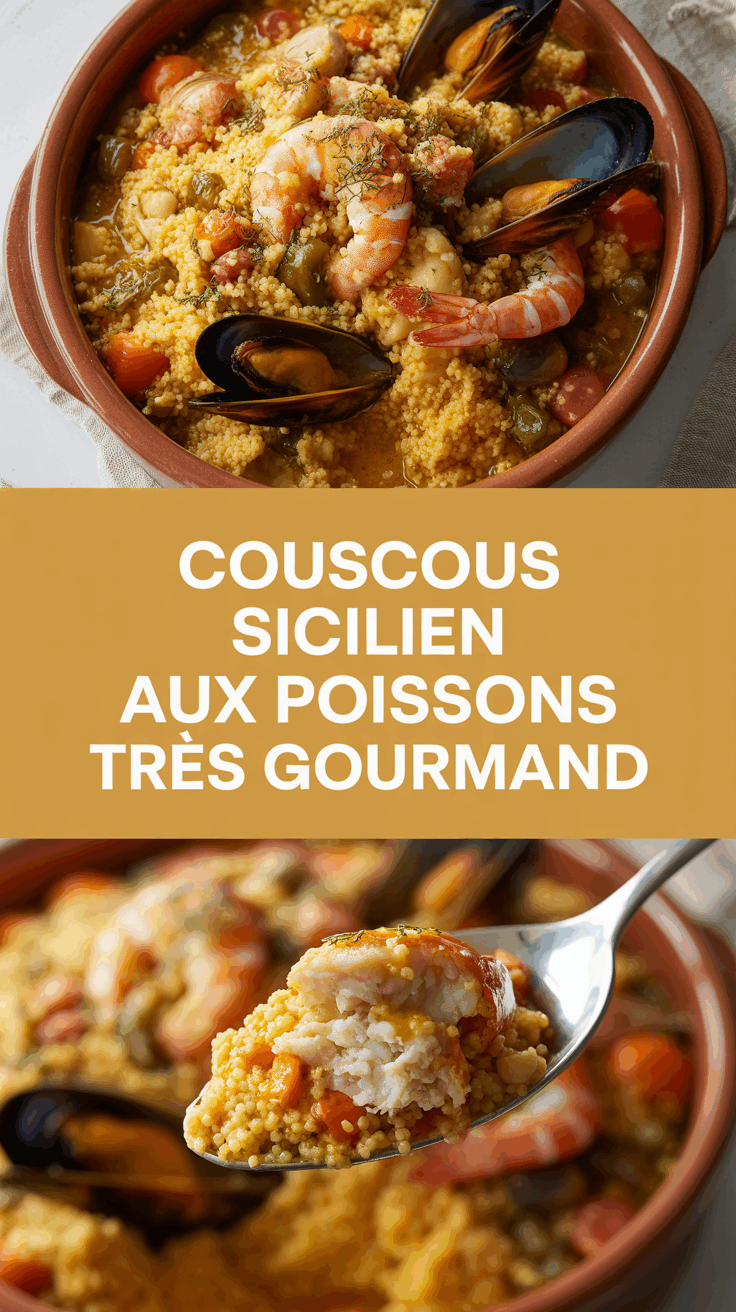 Couscous sicilien aux poissons très gourmand