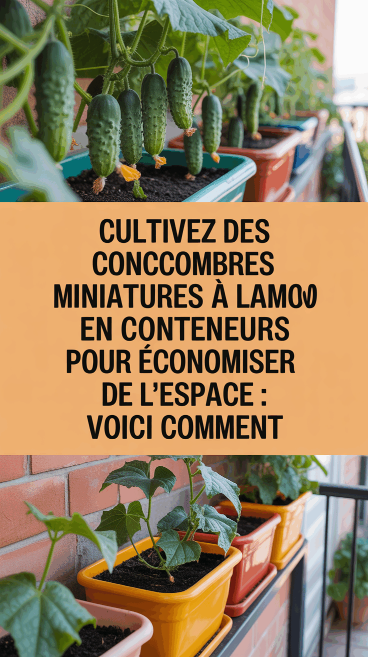 Cultivez des concombres miniatures à la maison en conteneurs pour économiser de l’espace : voici comment