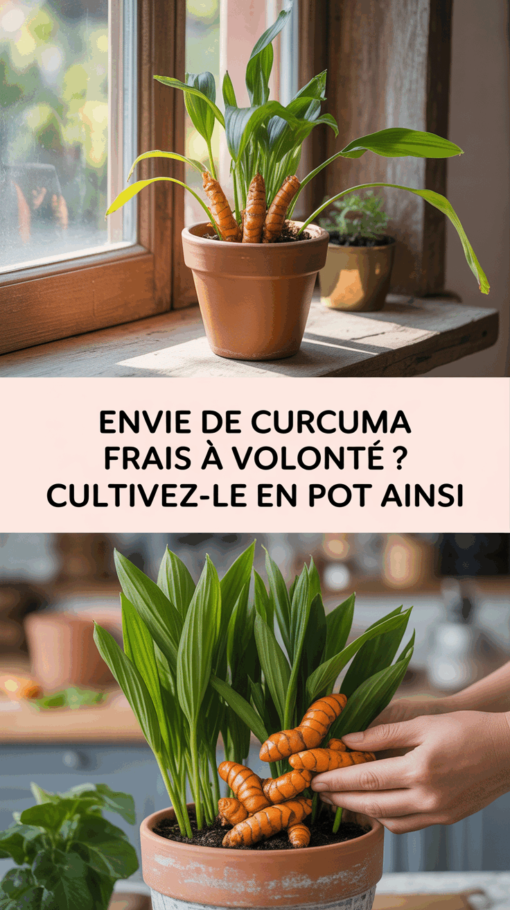 Envie de curcuma frais à volonté ? Cultivez-le en pot ainsi