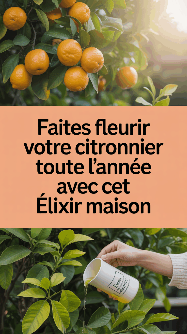 Faites Fleurir Votre Citronnier Toute l&rsquo;Année avec Cet Élixir Maison