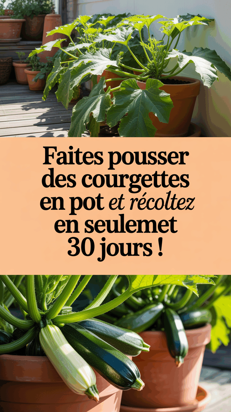 Faites pousser des courgettes en pot et récoltez en seulement 30 jours !