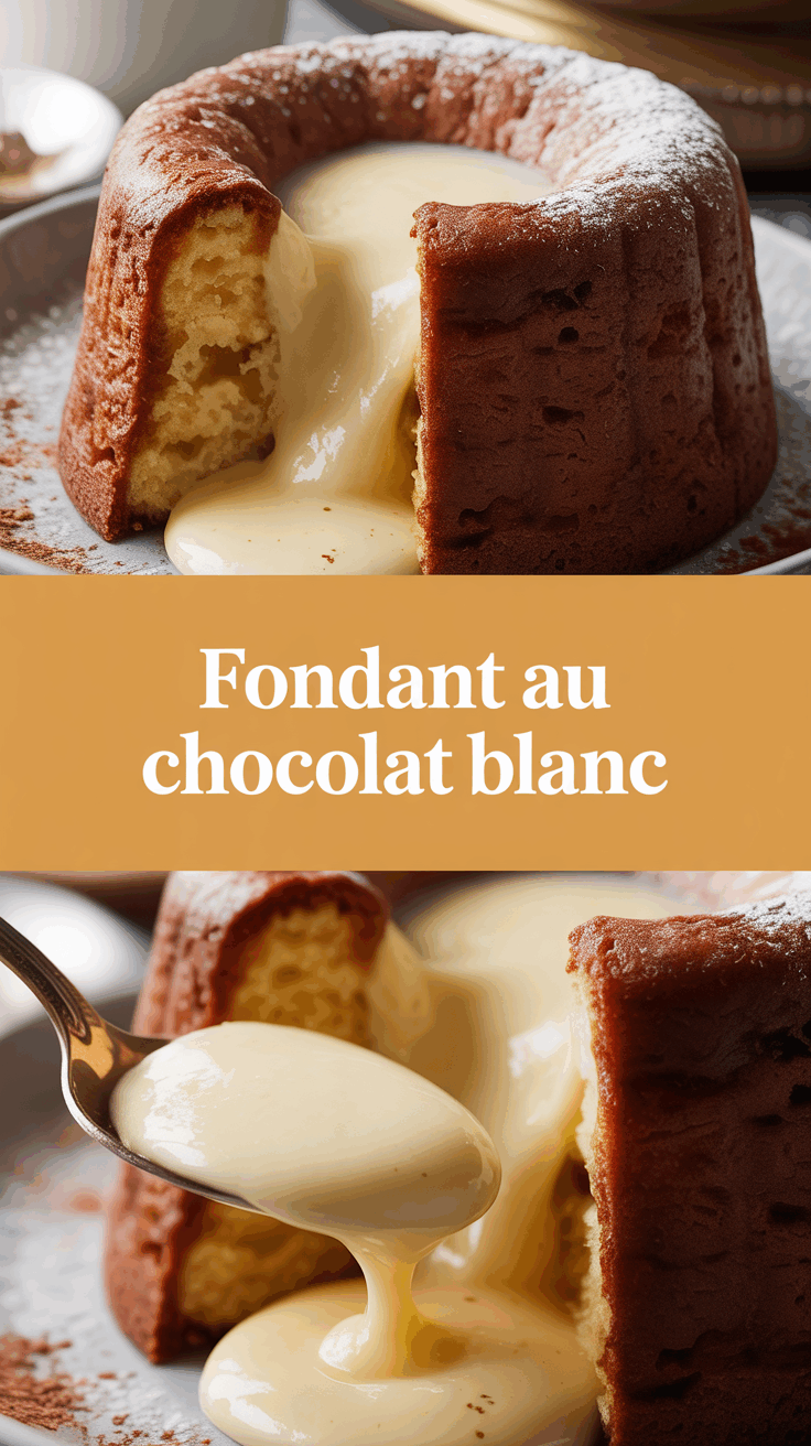 Fondant au Chocolat Blanc