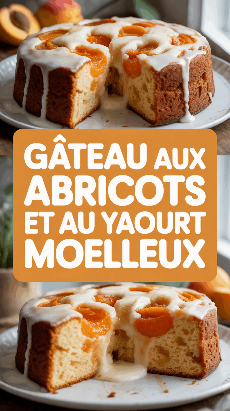 Gâteau aux abricots et au yaourt moelleux