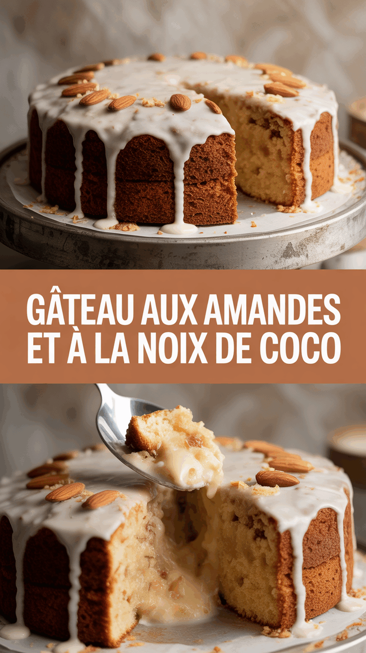 Gâteau aux amandes et à la noix de coco