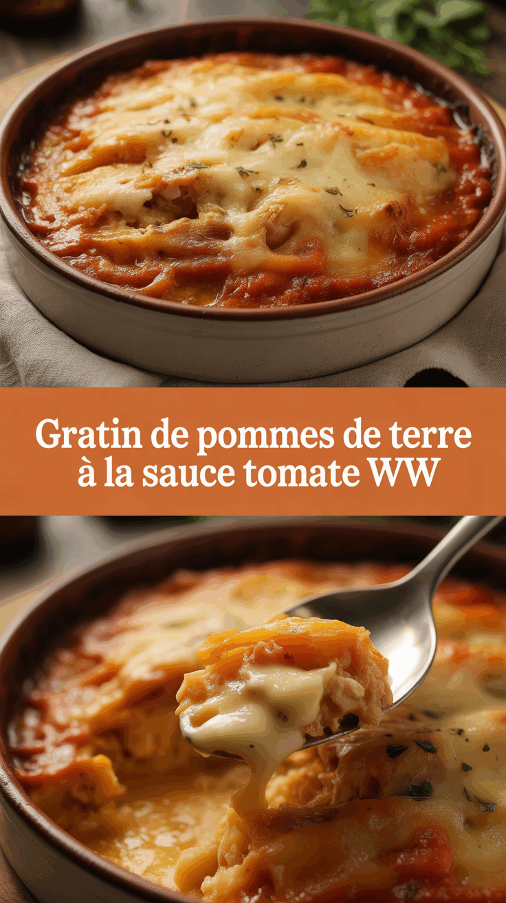Gratin de Pommes de Terre à la Sauce Tomate WW