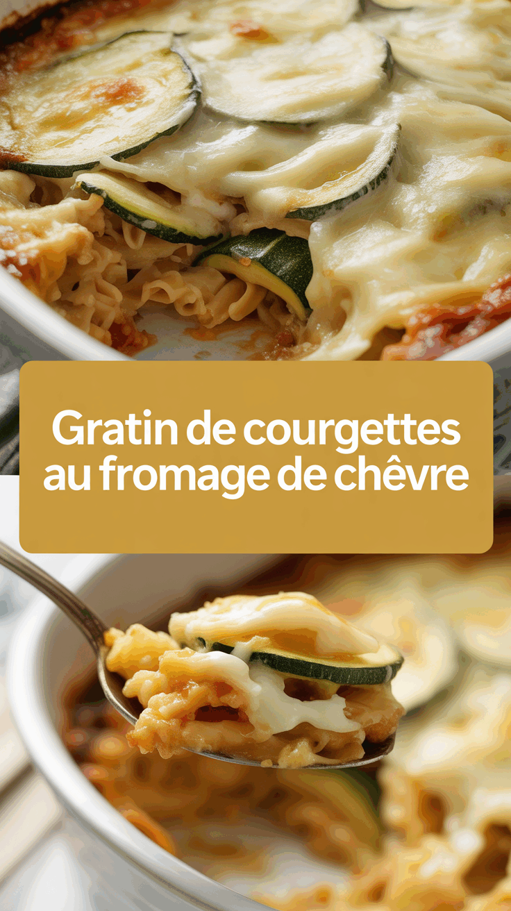 Gratin de courgettes au fromage de chèvre