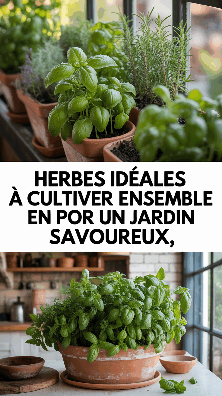 Herbes idéales à cultiver ensemble en pot pour un jardin savoureux