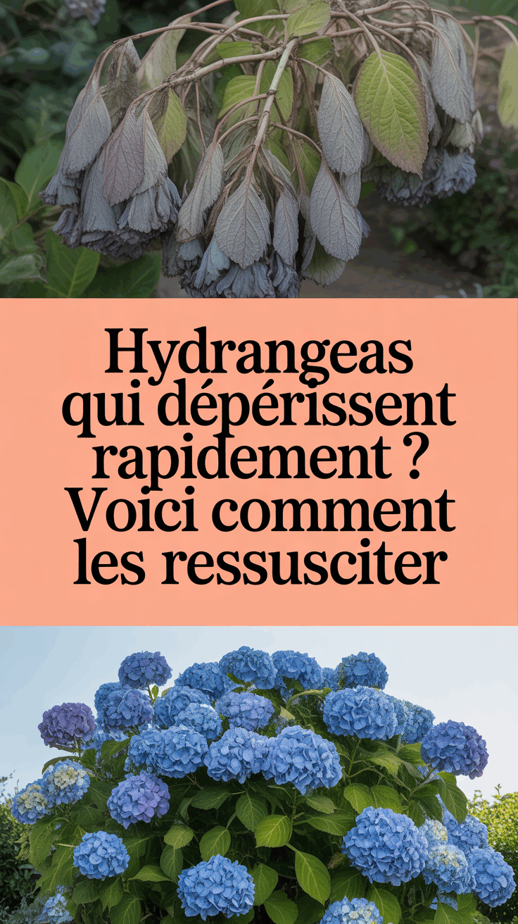 Hydrangeas qui dépérissent rapidement ? Voici comment les ressusciter