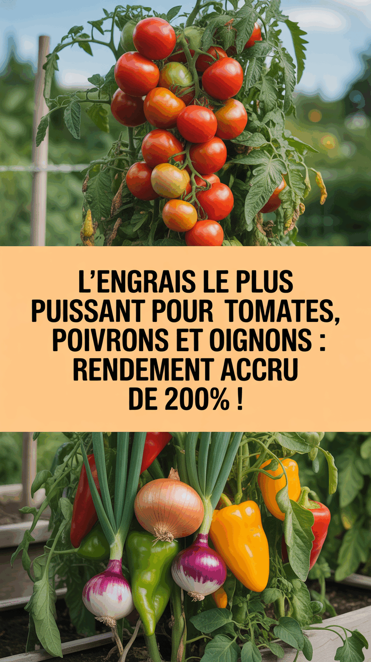 L'Engrais le Plus Puissant pour les Tomates, Poivrons et Oignons : Rendement Accru de 200% !