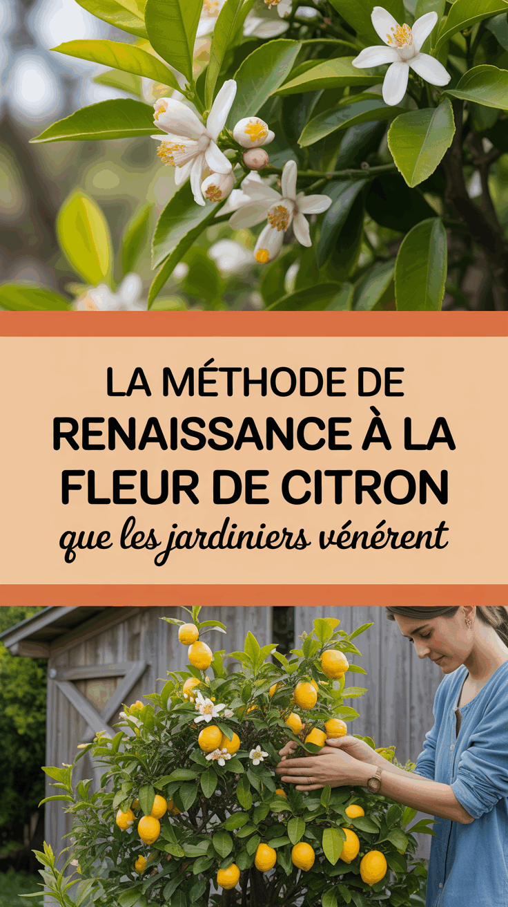 La Méthode de Renaissance à la Fleur de Citron que les Jardiniers Vénèrent
