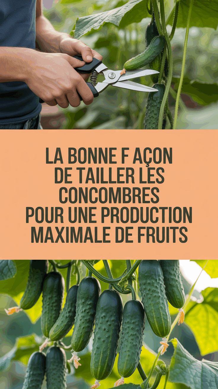 La bonne façon de tailler les concombres pour une production maximale de fruits