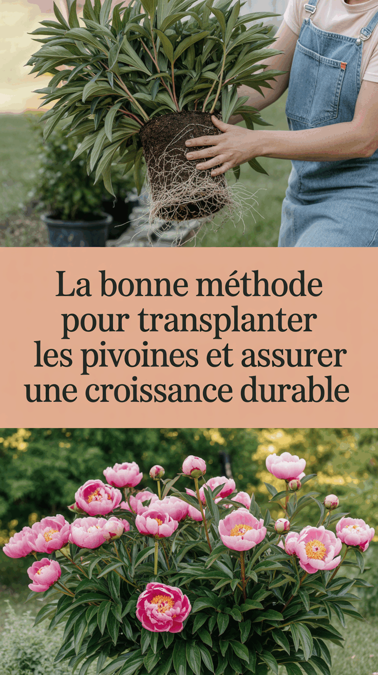 La bonne méthode pour transplanter les pivoines et assurer une croissance durable