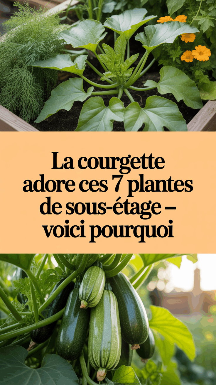 La courgette adore ces 7 plantes de sous-étage — voici pourquoi