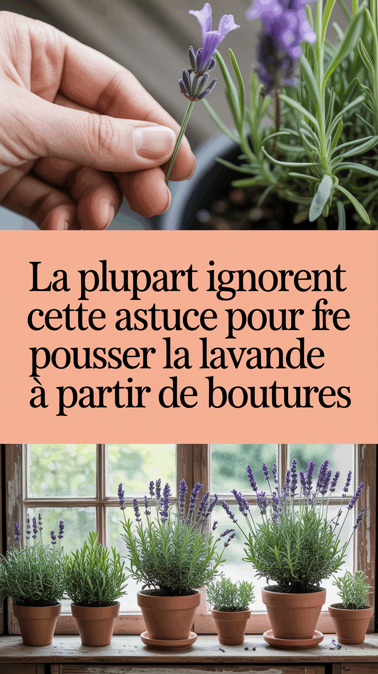 La plupart ignorent cette astuce pour faire pousser la lavande à partir de boutures