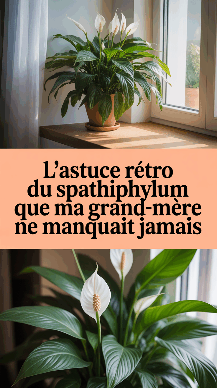 L’astuce rétro du Spathiphyllum que ma grand-mère ne manquait jamais