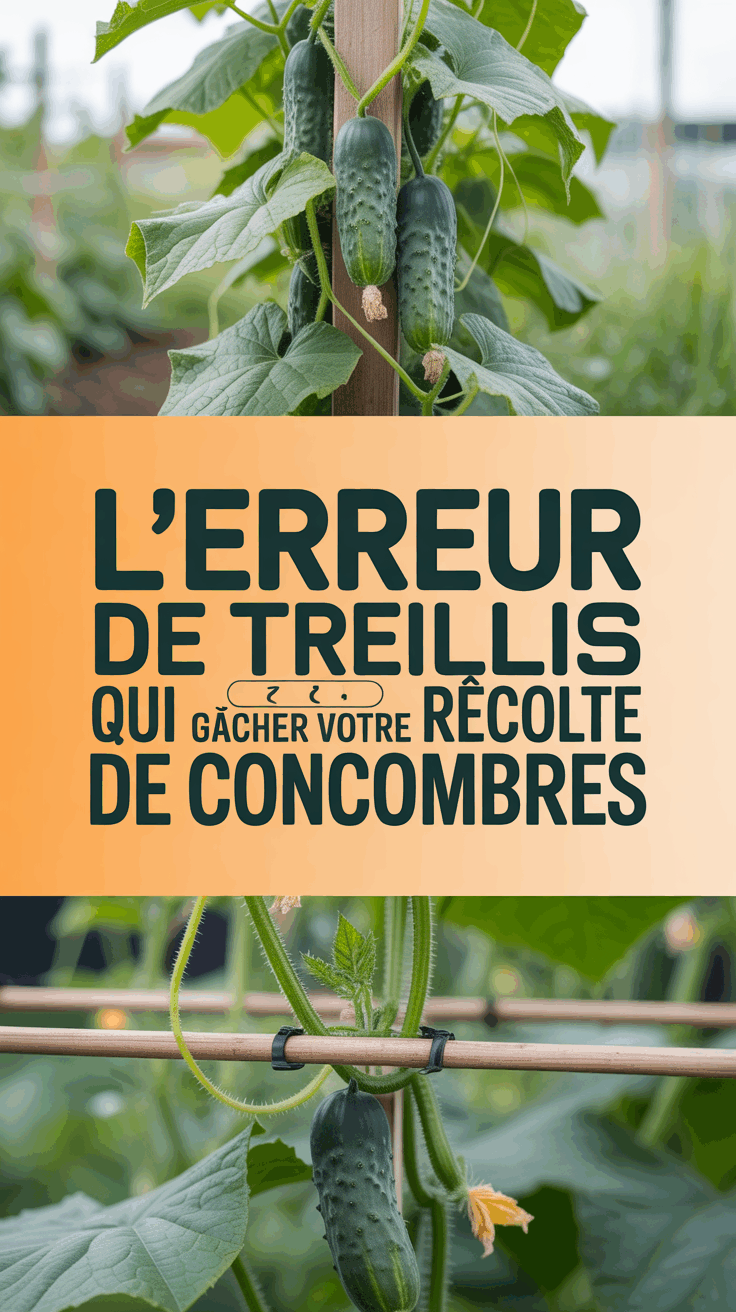 L&rsquo;erreur de treillis qui pourrait gâcher votre récolte de concombres
