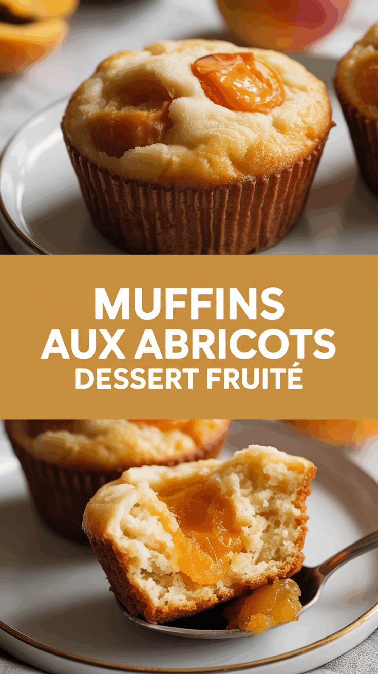 Muffins aux abricots dessert fruité