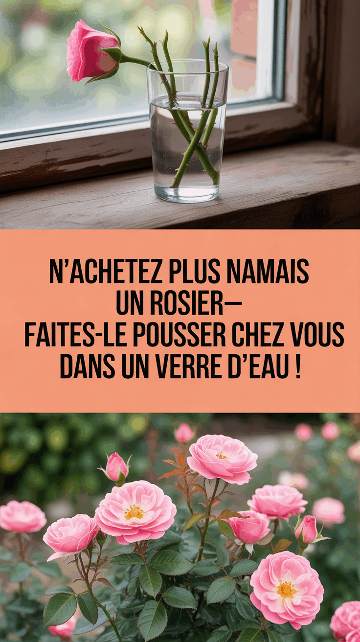 N’achetez plus jamais un rosier—faites-le pousser chez vous dans un verre d’eau !