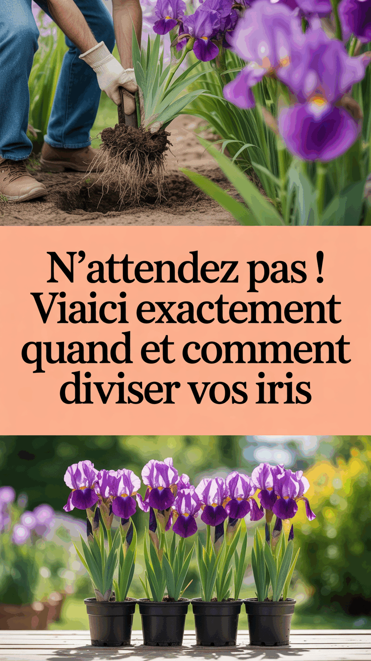 N’attendez pas ! Voici exactement quand et comment diviser vos iris