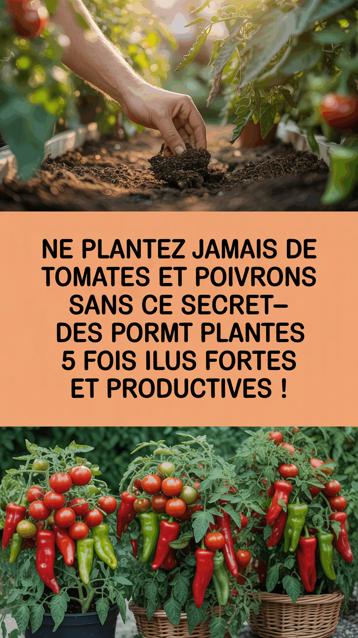 Ne Plantez Jamais de Tomates et Poivrons Sans Ce Secret—Des Plantes 5 Fois Plus Fortes et Productives !