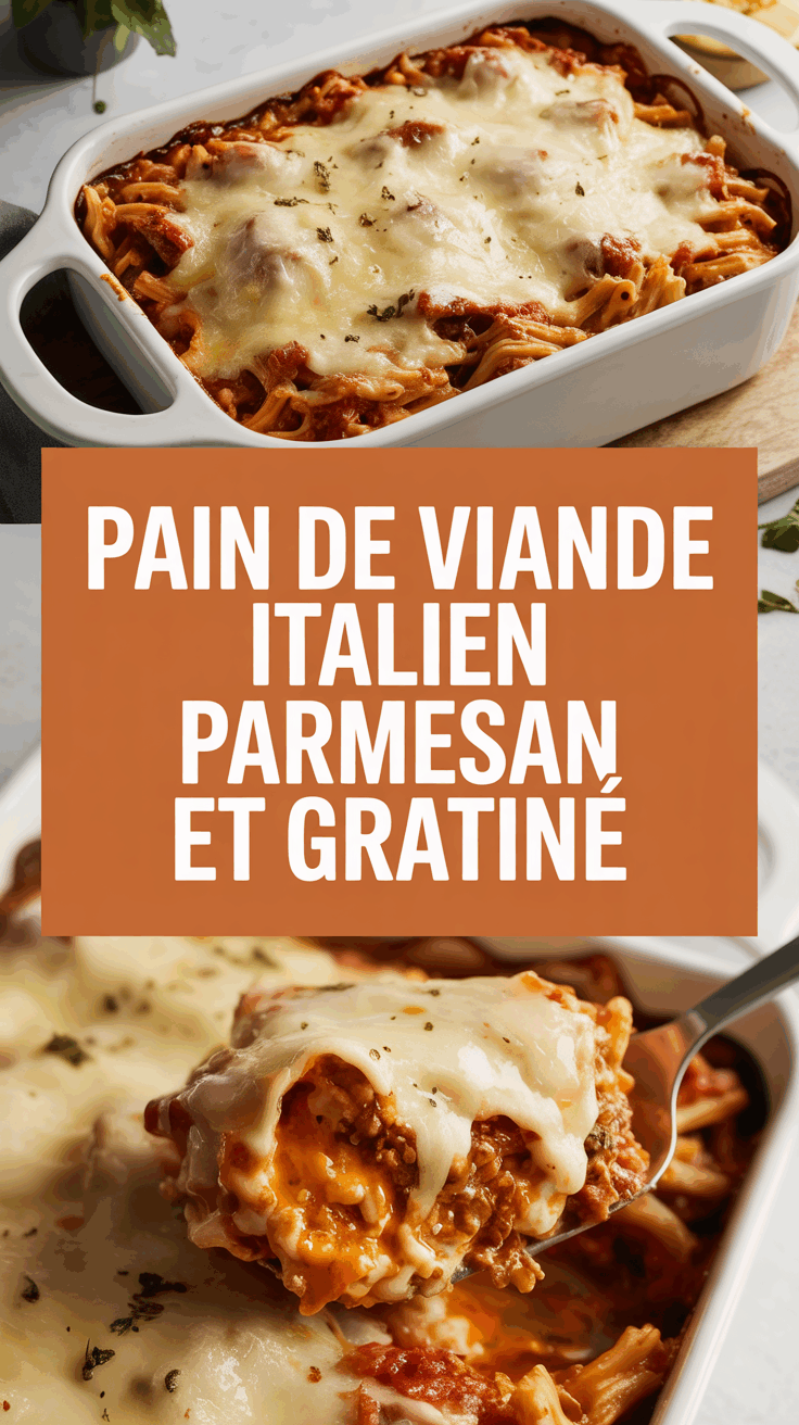Pain de Viande Italien Parmesan et Gratiné
