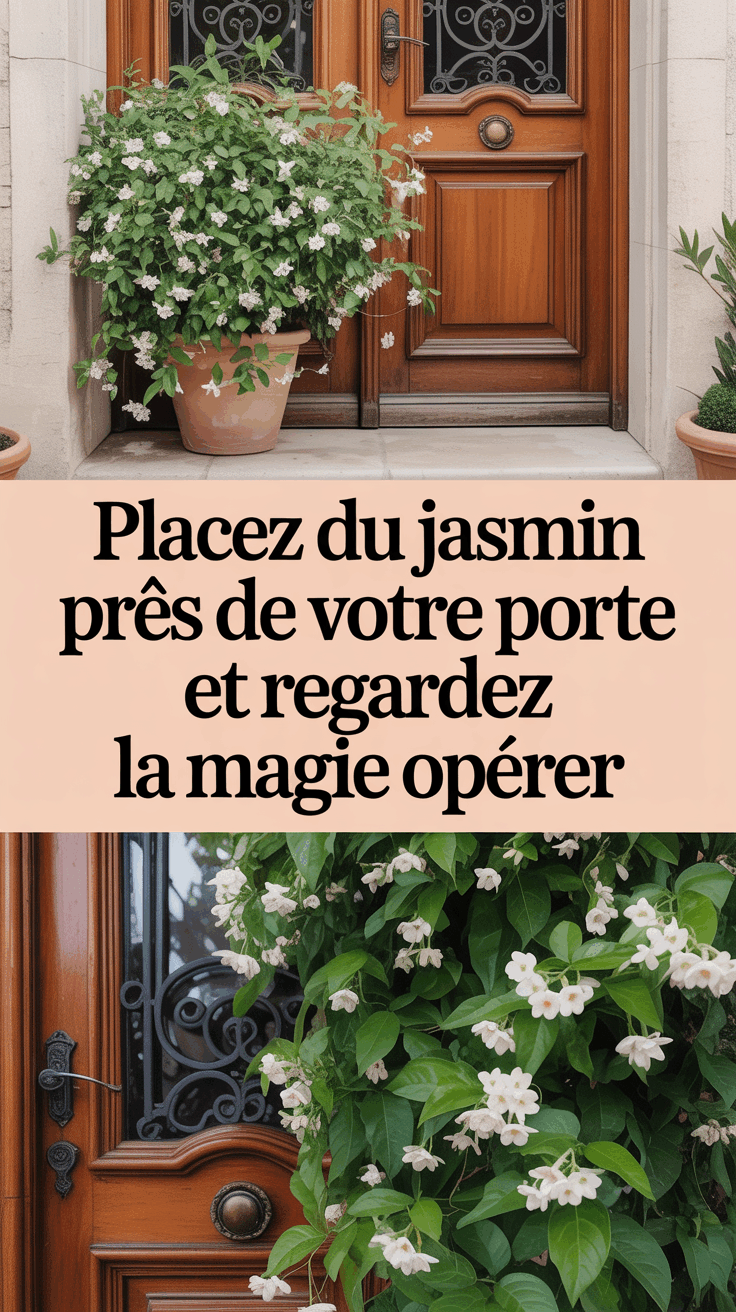 Placez du jasmin près de votre porte et regardez la magie opérer