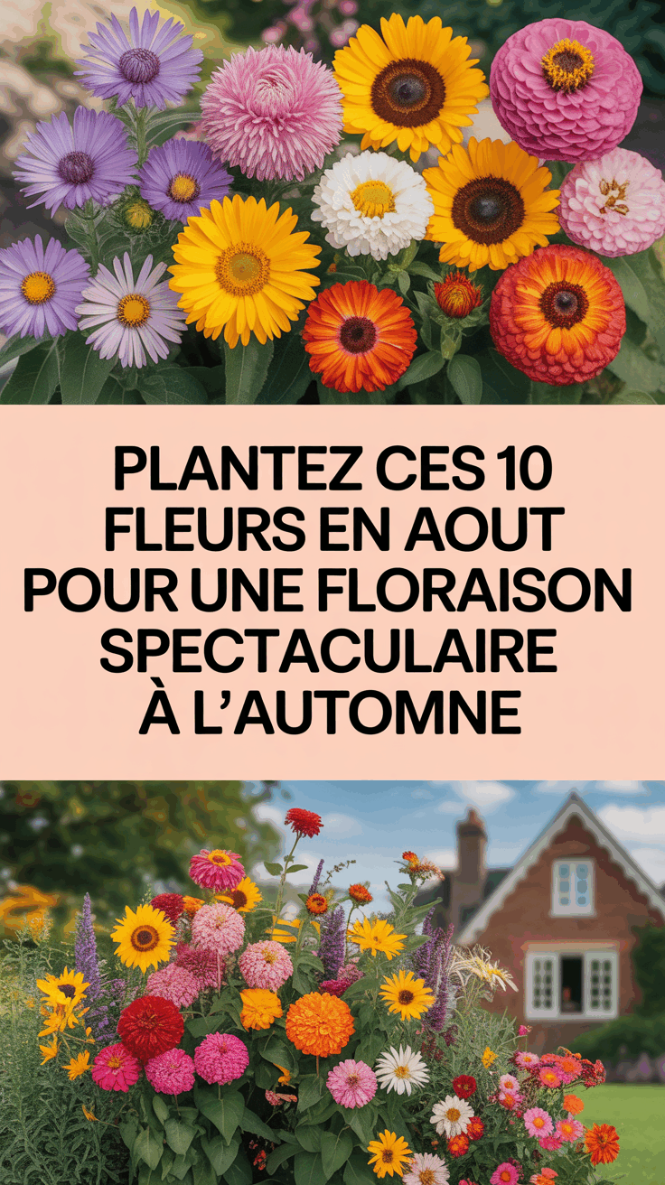 Plantez ces 10 fleurs en août pour une floraison spectaculaire à l&rsquo;automne