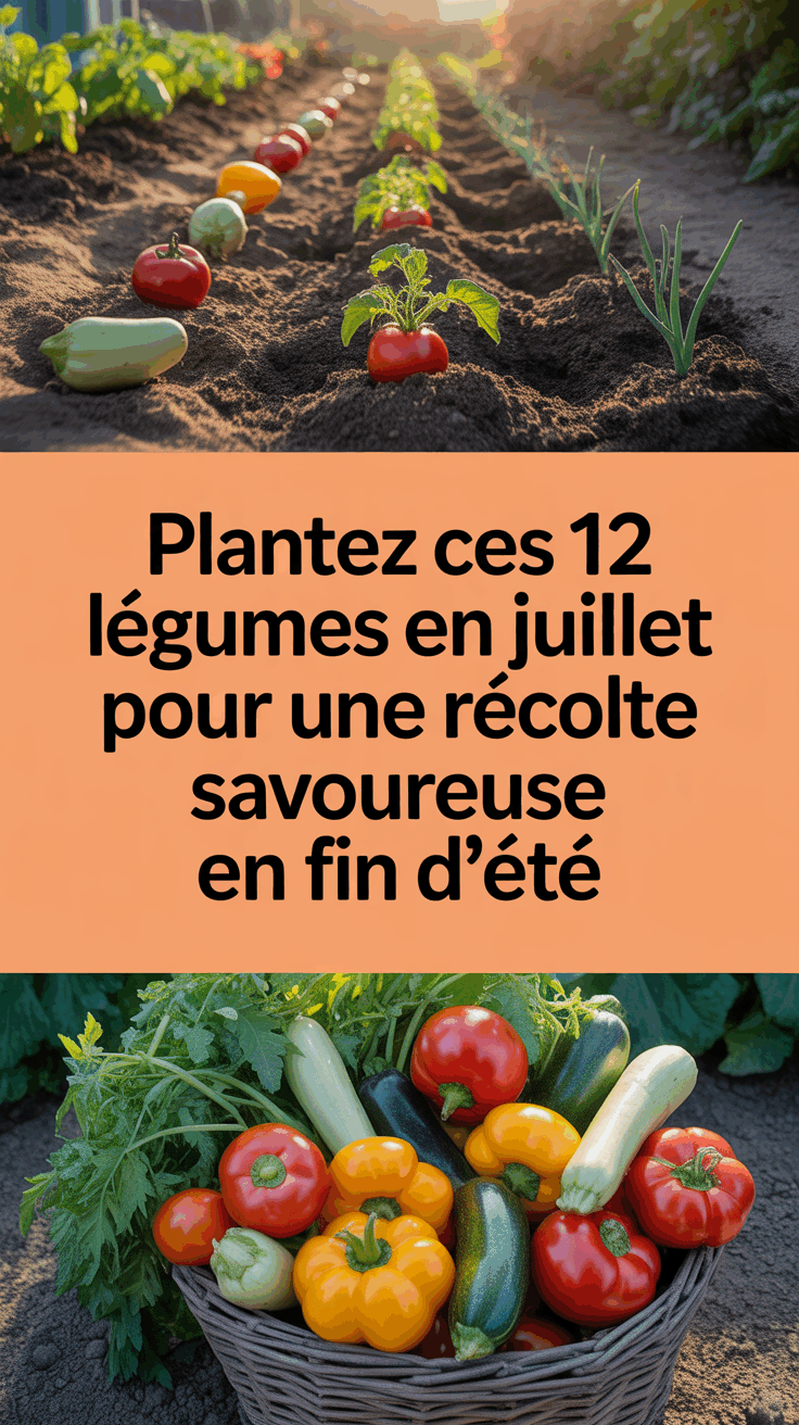 Plantez ces 12 légumes en juillet pour une récolte savoureuse en fin d&rsquo;été