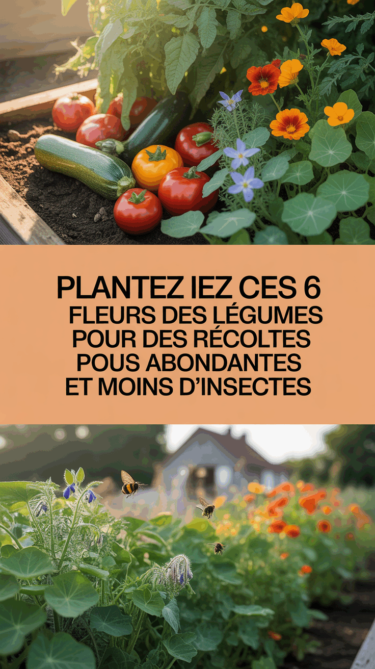 Plantez ces 6 fleurs près des légumes pour des récoltes plus abondantes et moins d’insectes