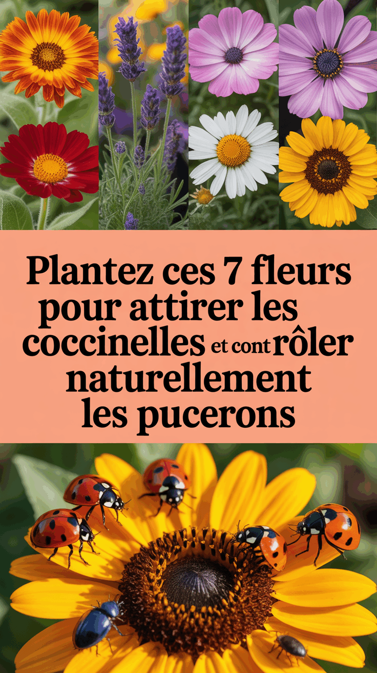 Plantez ces 7 fleurs pour attirer les coccinelles et contrôler naturellement les pucerons