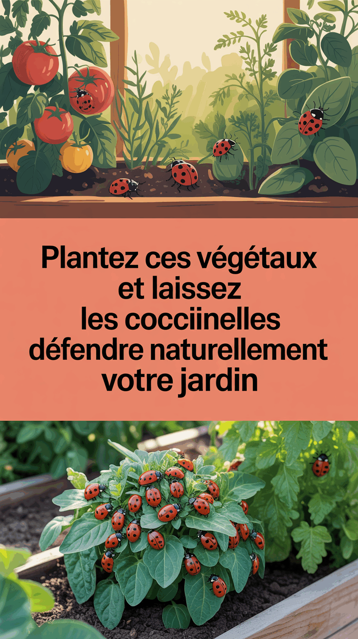 Plantez ces végétaux et laissez les coccinelles défendre naturellement votre jardin
