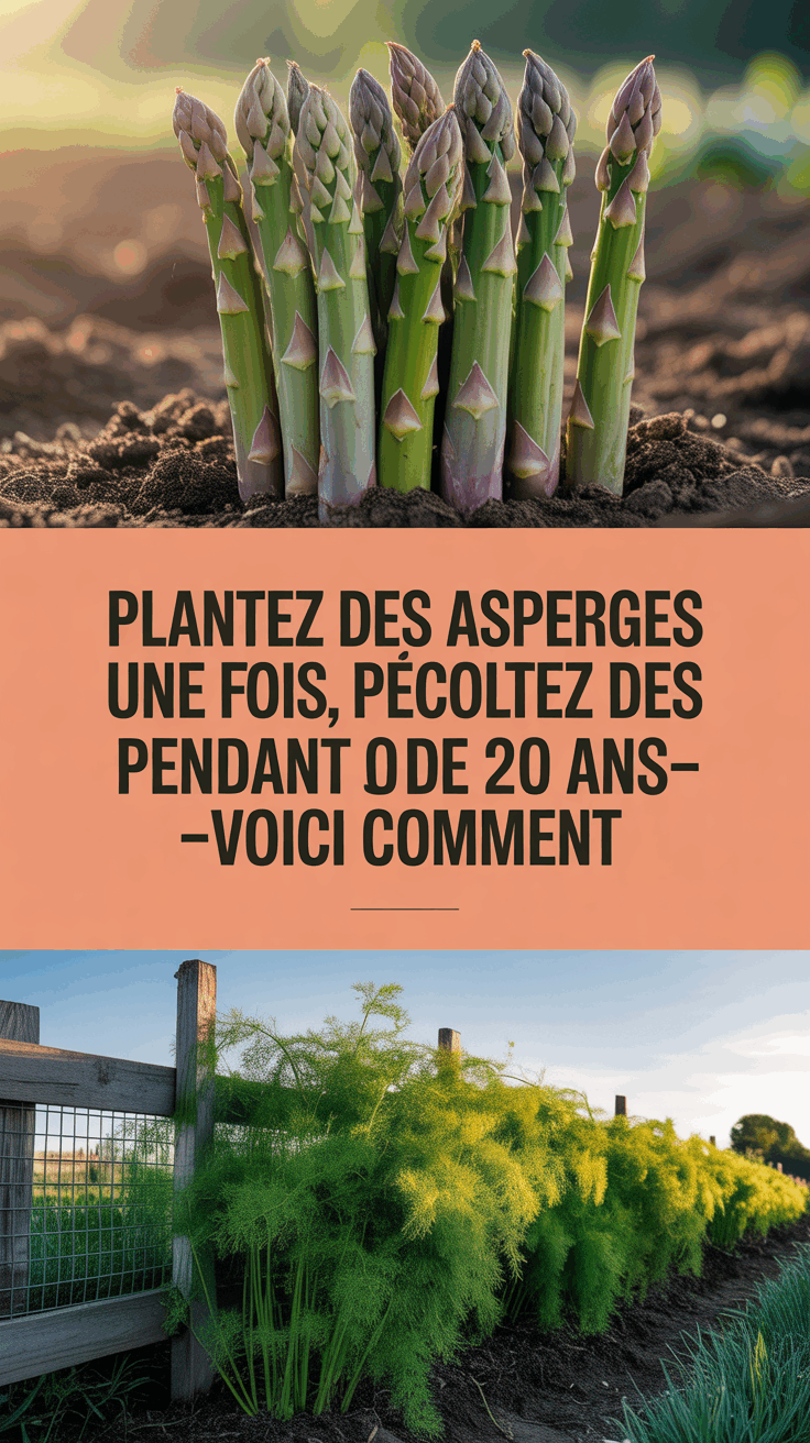 Plantez des asperges une fois, profitez des récoltes pendant plus de 20 ans—Voici comment