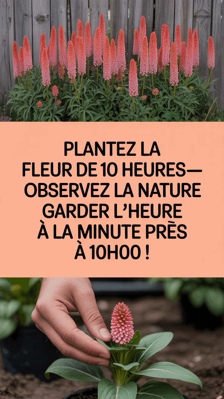 Plantez la Fleur de 10 Heures—Observez la Nature Garder l’Heure à la Minute Près à 10h00 !