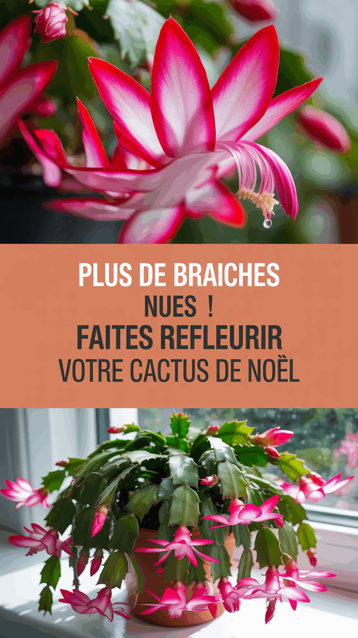 Plus de branches nues ! Faites refleurir votre cactus de Noël