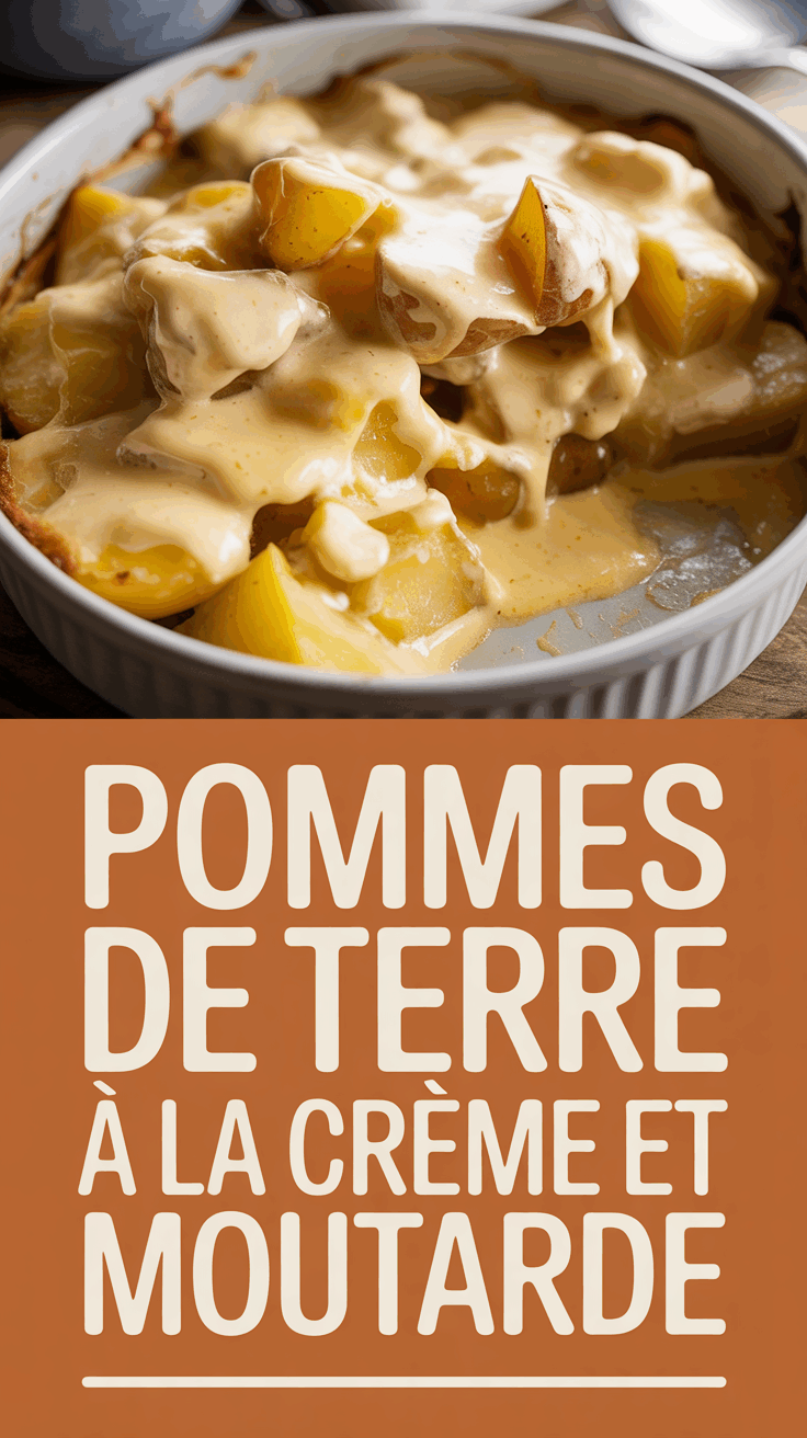 Pommes de terre à la crème et moutarde