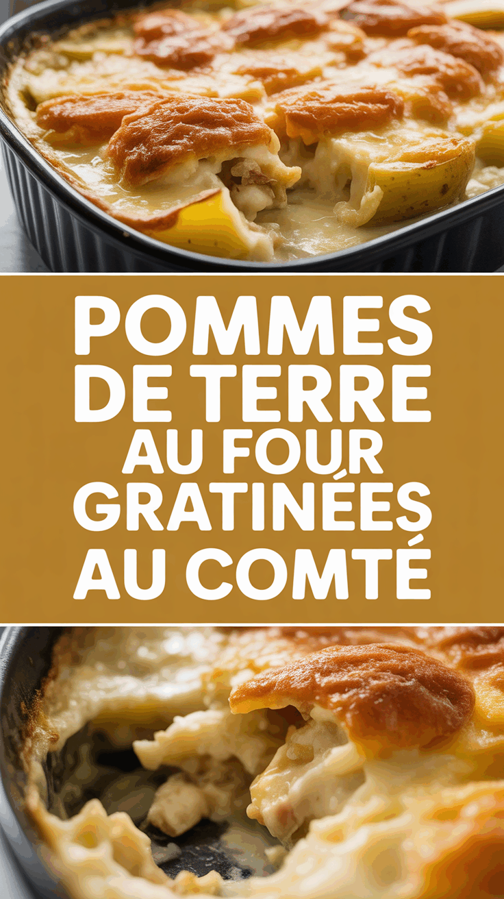 Pommes de terre au four gratinées au comté