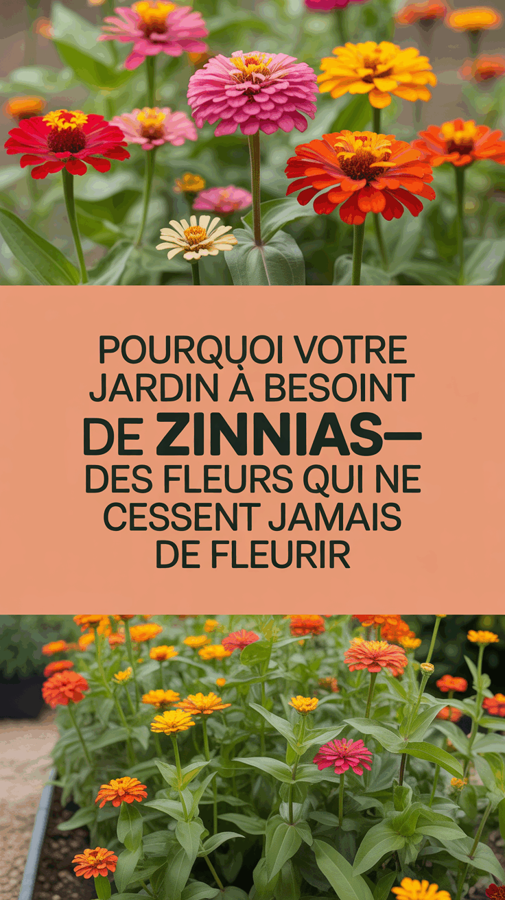 Pourquoi Votre Jardin A Besoin de Zinnias—Des Fleurs Qui Ne Cessent Jamais de Fleurir