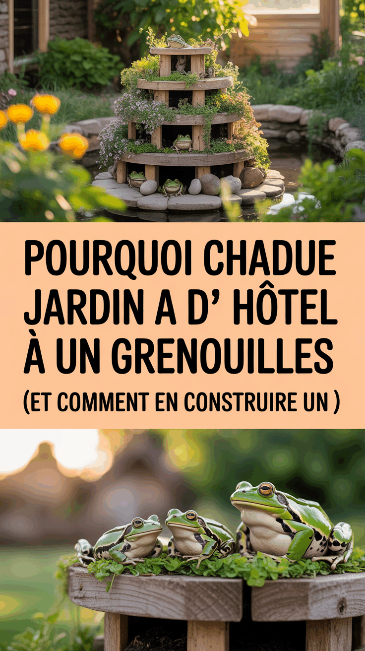 Pourquoi chaque jardin a besoin d’un hôtel à grenouilles (et comment en construire un !)