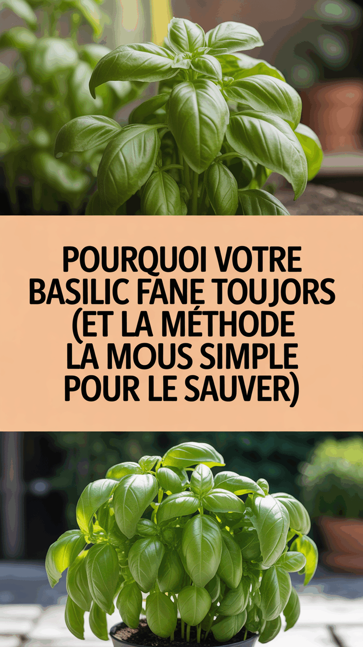 Pourquoi votre basilic fane toujours (et la méthode la plus simple pour le sauver)