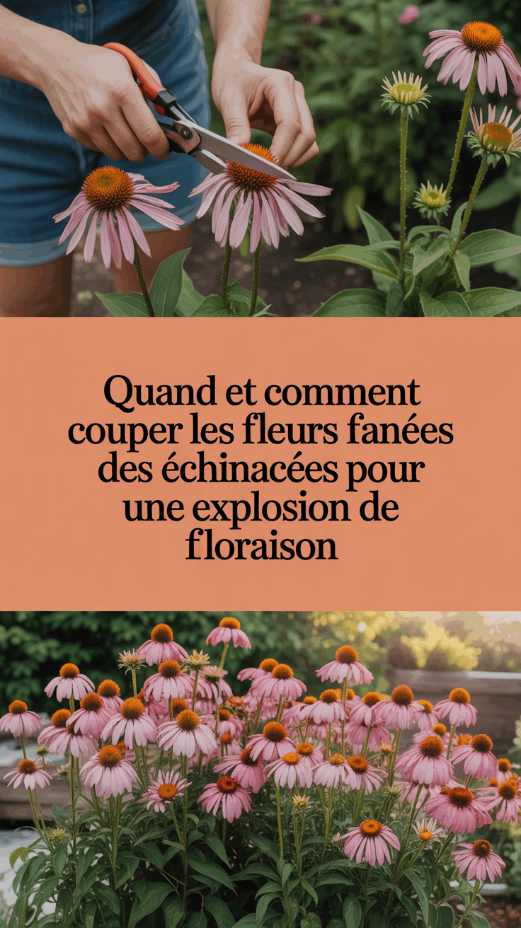 Quand et comment couper les fleurs fanées des échinacées pour une explosion de floraison