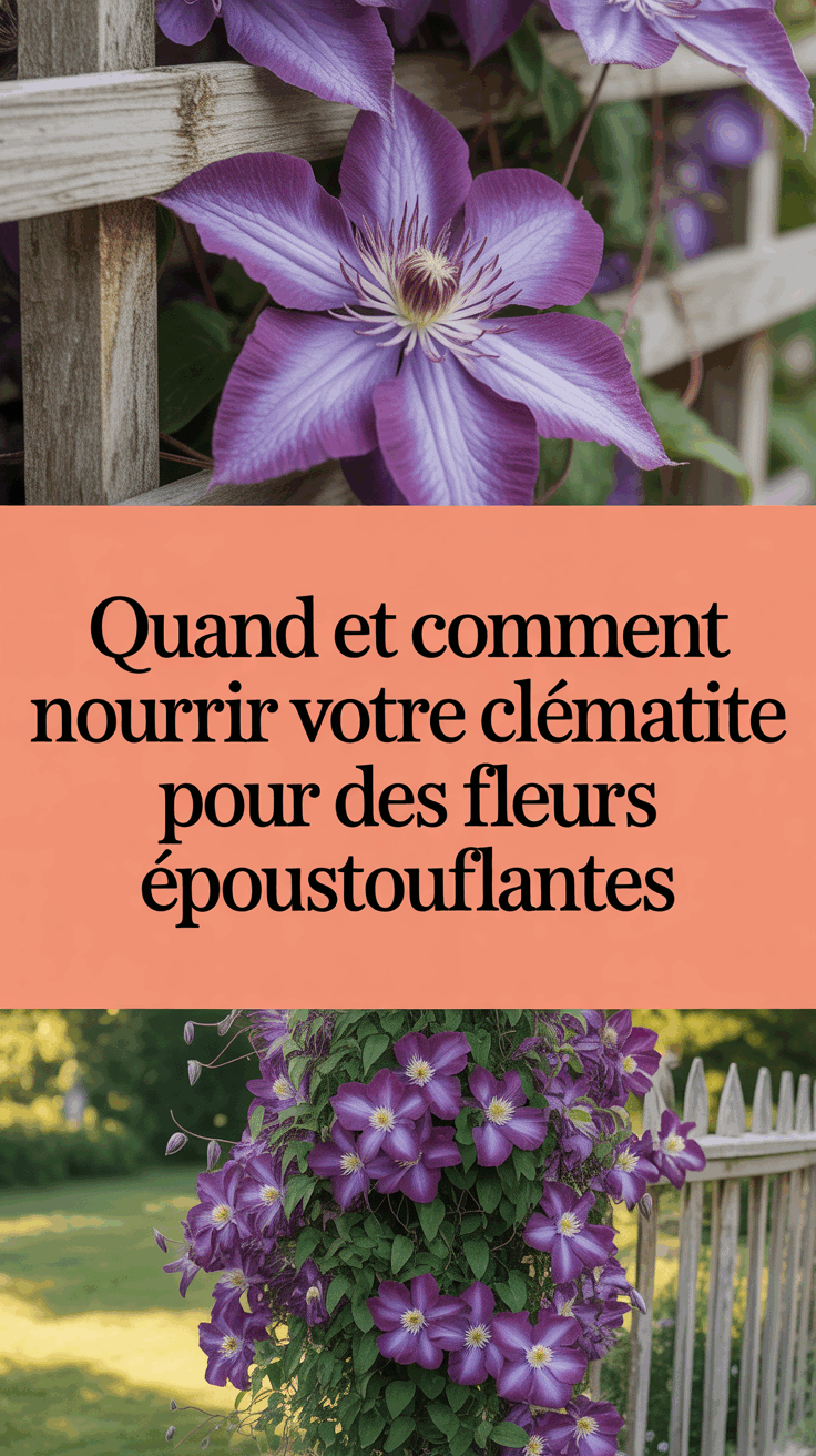 Quand et comment nourrir votre clématite pour des fleurs époustouflantes