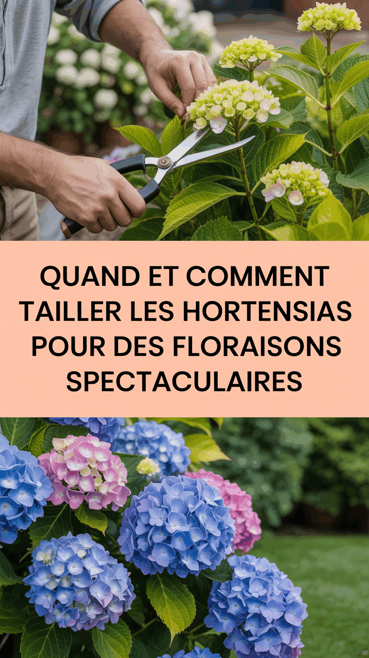 Quand et comment tailler les hortensias pour des floraisons spectaculaires